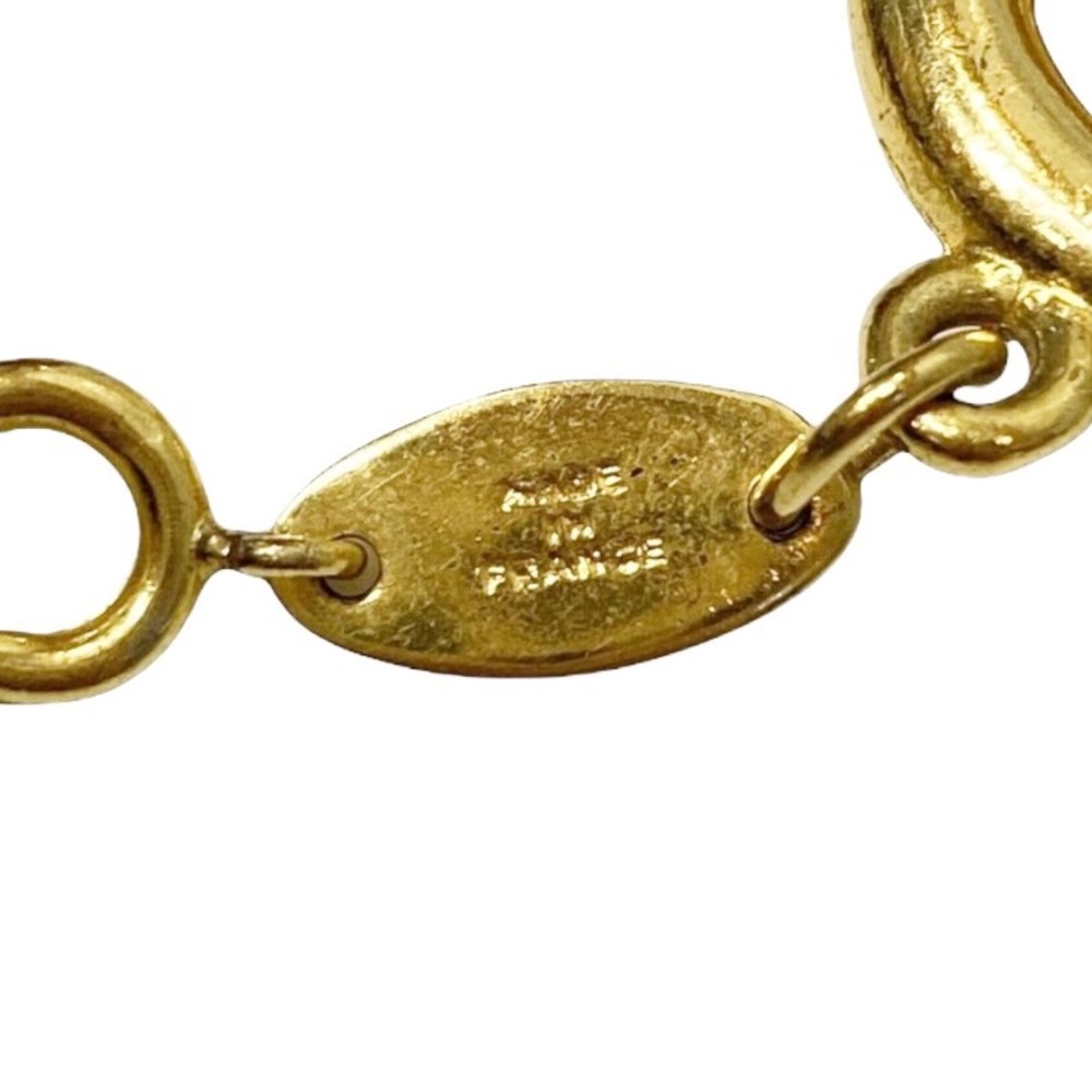 VINTAGE CHANEL CC Logo Gold Plated Bracelet Dainty - Picture 7 of 12